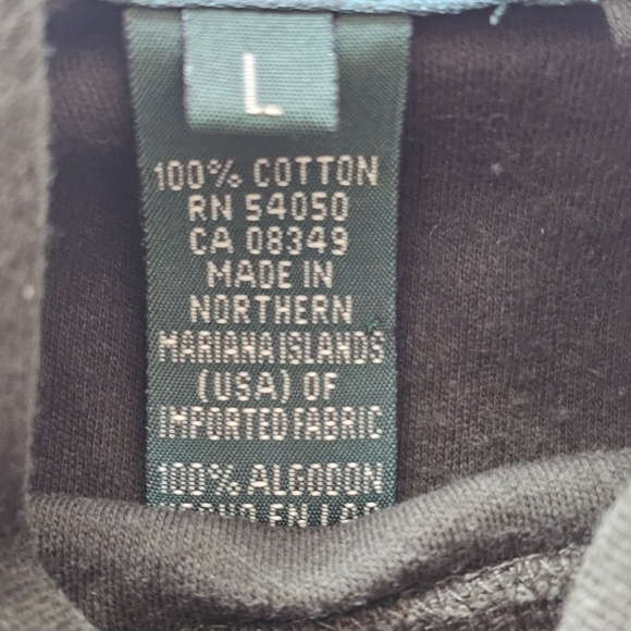 VTG Lauren Ralph Lauren Green Cotton Turtleneck Long Sleeve L Preppy Old Money - Picture 5 of 7